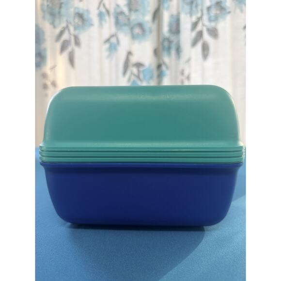 Caboodles Makeup Case Model 2602 Slide Tray Teal Blue Yellow Vintage 1990’s - Picture 6 of 16